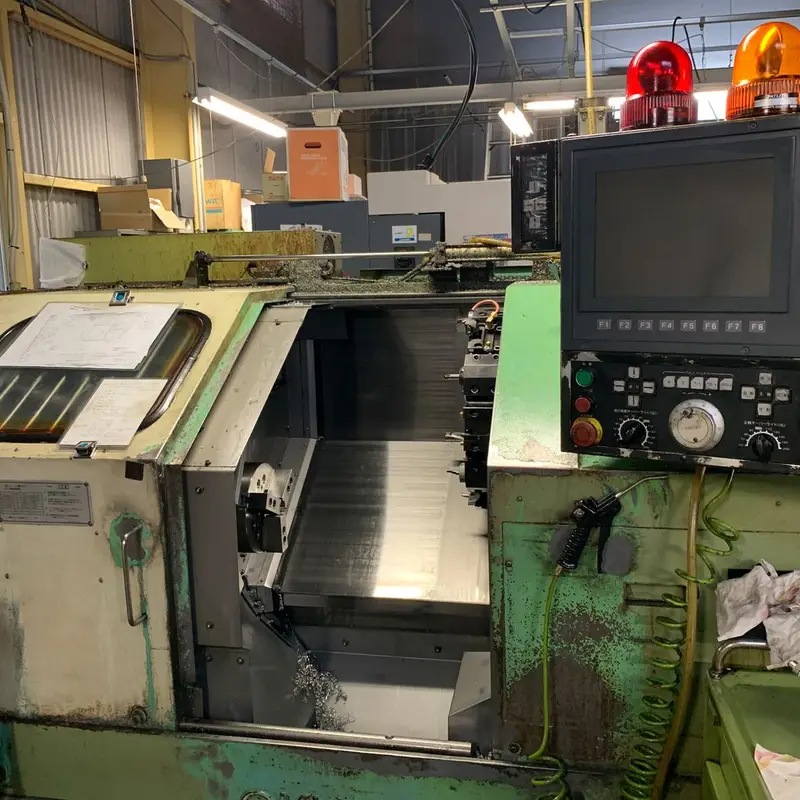 OKUMA LB15, NC lathe at Take Parts Factory, Toyokawa, Japan