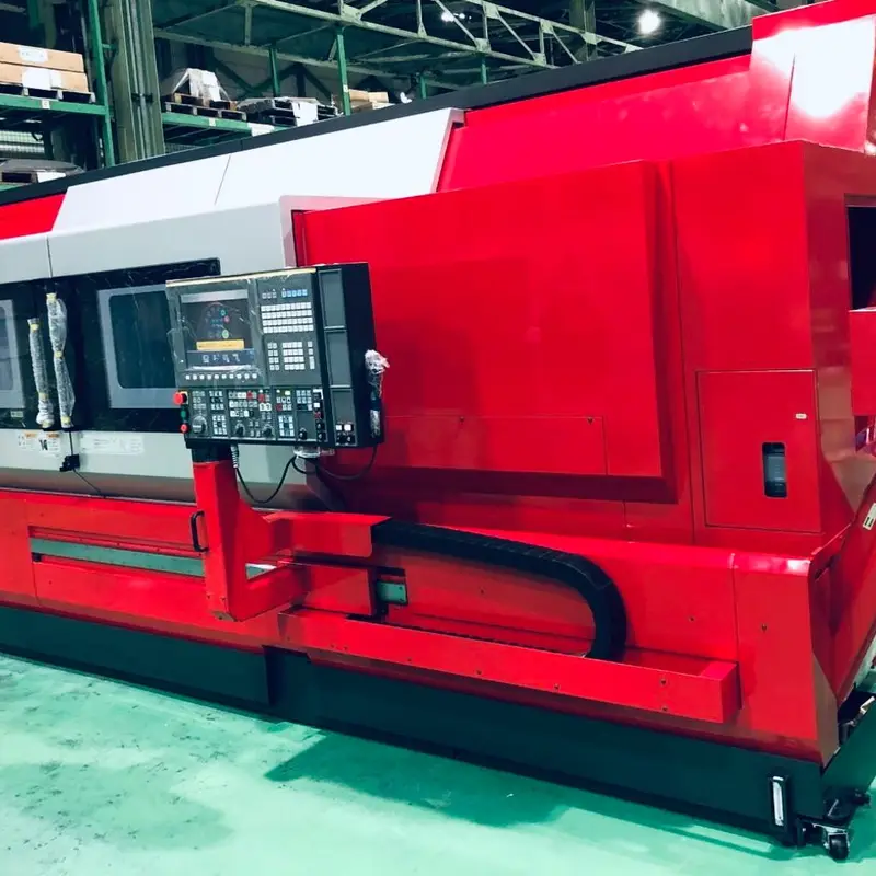 OKUMA LB4000EXII MYC, Multitasking NC lathe at Take Parts Factory, Toyokawa, Japan